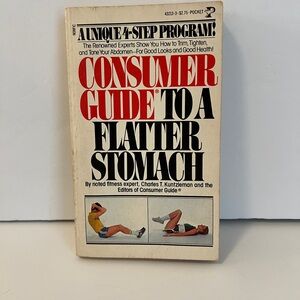 Vintage fitness and exercise book Consumer Guide to a Flatter Stomach Book
